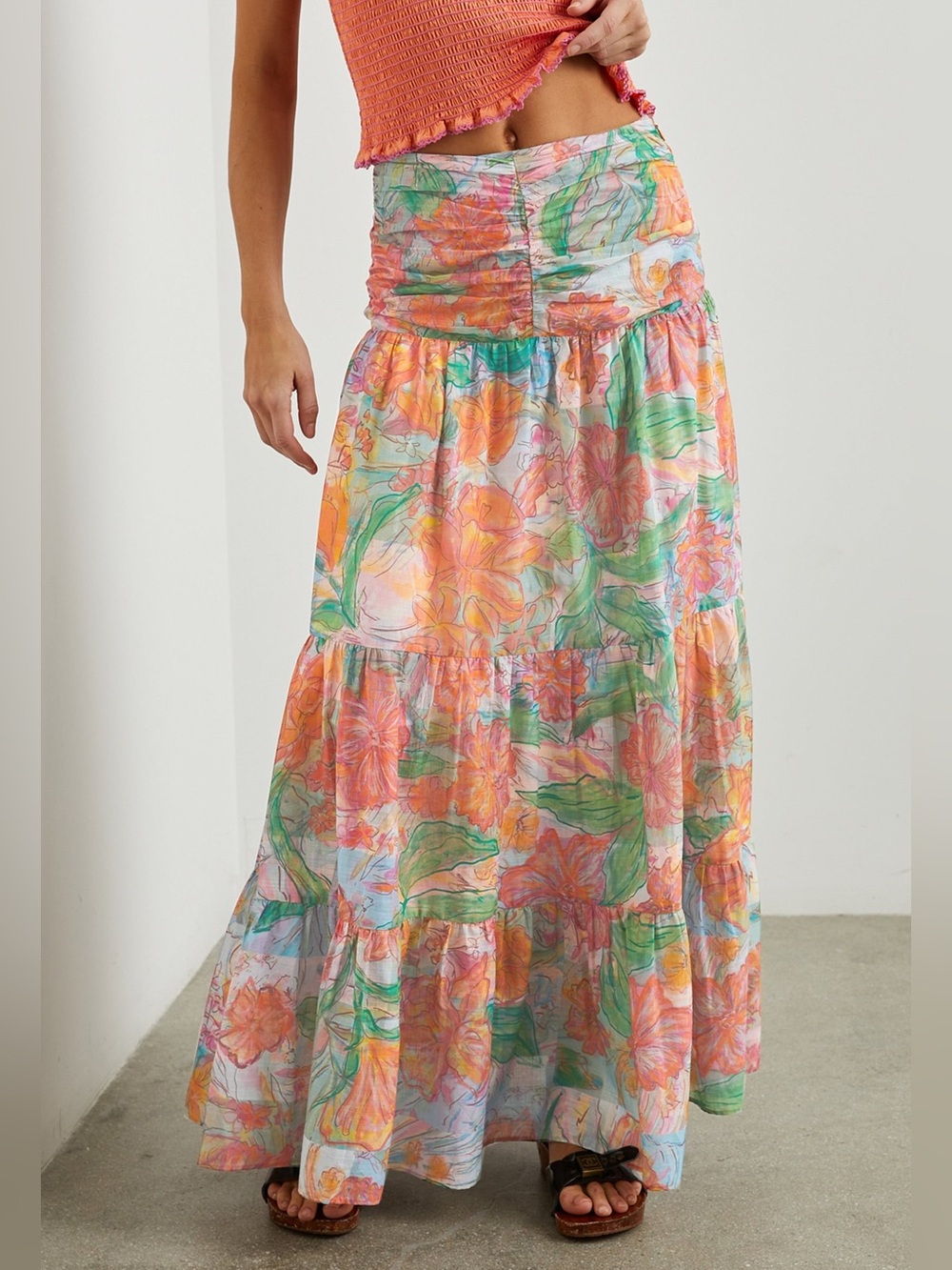 Rails Agatha Maxi Skirt in Tropics size 10
